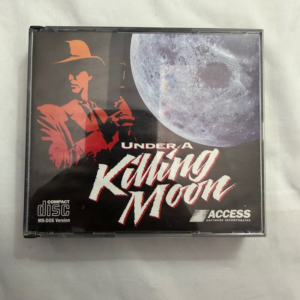 Under A Killing Moon PC Game 1994 Access Software MS-DOS 4-Disc Set Retro FMV
